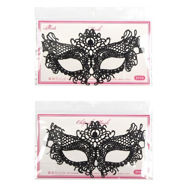 Fancyra Women Black Lace Mask Perfect Parties Special Occasions - Image 3