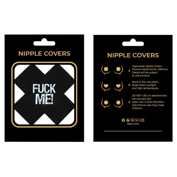 Fancyra Women Black X Shape Nipple cover for Women - Image 2