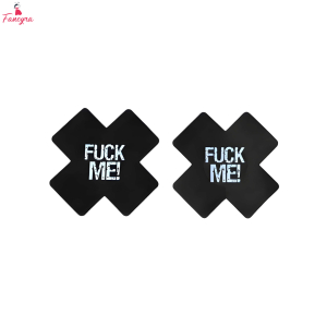 Fancyra Women Black X Shape Nipple cover for Women
