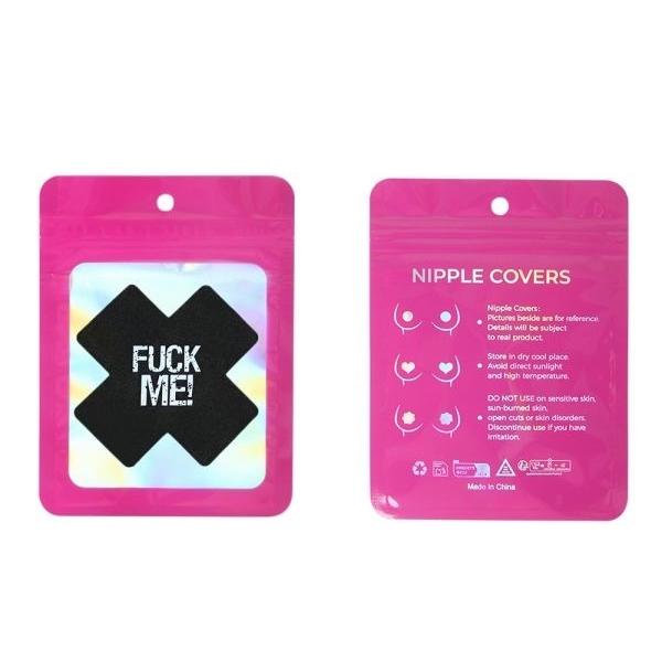 Fancyra Women Black X Shape Nipple cover for Women - Image 5
