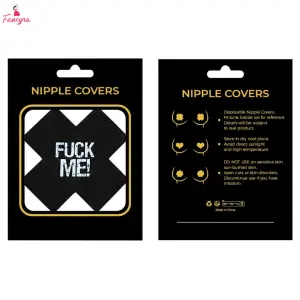 Fancyra Women Black X Shape Nipple cover for Women