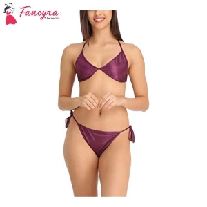 Fancyra Women Bra Panty Bikini Set Free Size