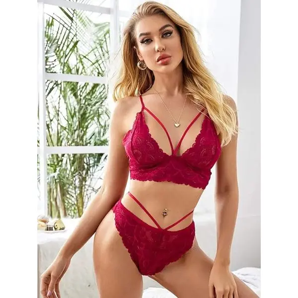 Fancyra Women Bra & Panty Self Design Lingerie Set - Image 4