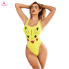 Fancyra Women Cartoon Theme One Piece High Cut Bodysuit Lingerie