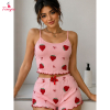Fancyra Women Cute Sleeveless Cami Top and Shorts Pajama Sleepwear Set