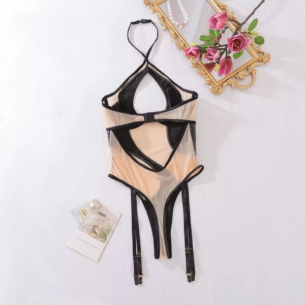 Fancyra Women Elegant Hot One Piece Mesh Bodysuit Lingerie - Image 2