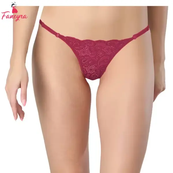 Fancyra Women Elegant Lace Thong Panty - Comfort Fit Intimate Apparel - Image 2