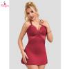 Fancyra Women Elegant Maroon Self Design Lace Baby Doll Lingerie