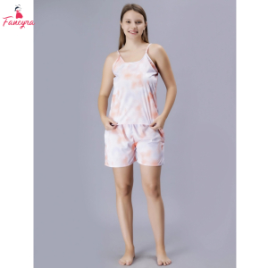 Fancyra Women Elegant Sleeveless Night Suit Pajama Set