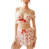 Bow Detail Bralette and Mini Skirt