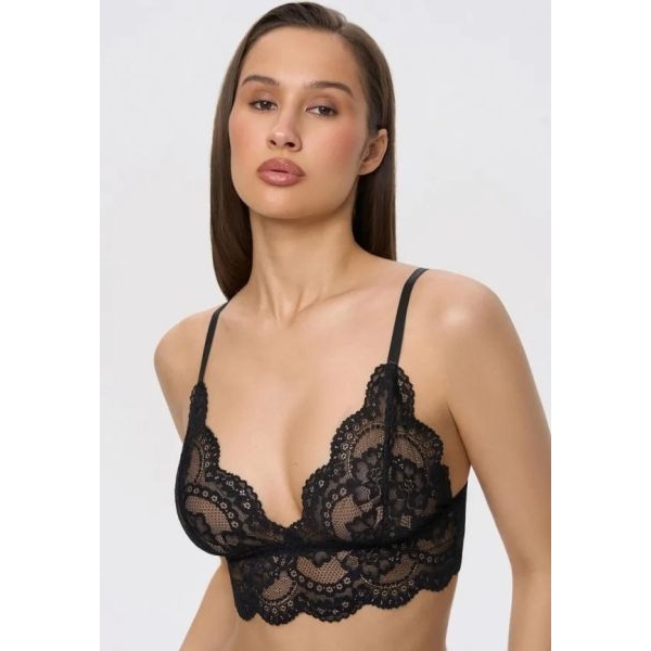 Fancyra Women Floral Lace Lingerie Bralette and Sheer Skirt Set - Image 4