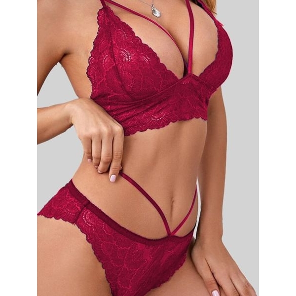 Fancyra Women Floral Non Padded Bra & Panty Lingerie Set - Image 4