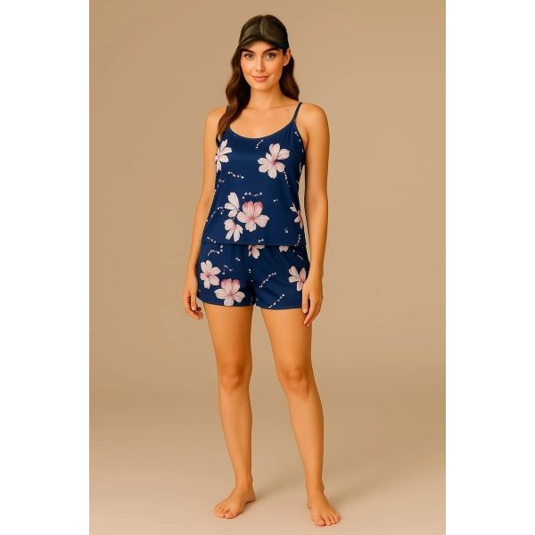 Fancyra Women Floral Printed Cute Cami Top and Shorts Pajama Set - Image 5