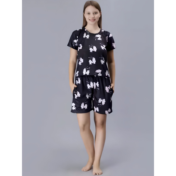 Fancyra Women Floral Printed Night suit Pajama Set - Image 2