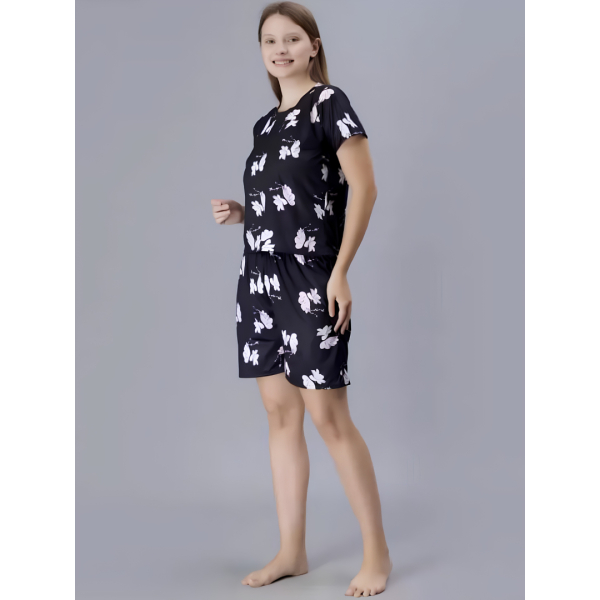 Fancyra Women Floral Printed Night suit Pajama Set - Image 3