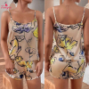 Fancyra Women Floral Printed Sleeveless Cami Top & Shorts Sleepwear Set