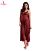 Fancyra Women Floral Sheer Self Design Long Nightwear Baby Doll Lingerie