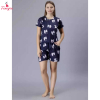 Fancyra Women Floral Short Sleeves Top and Shorts Pajama Set