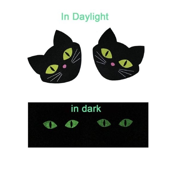 Fancyra Women Glow in the Dark Cat Shape Pasties - Image 5