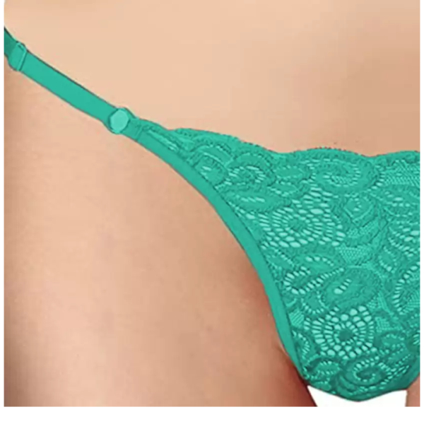 Fancyra Women Green Soft Comfortable Adjustable G-String Panty Thong For Women - Image 2