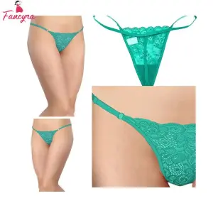 Fancyra Women Green Soft Comfortable Adjustable G-String Panty Thong For Women