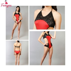 Fancyra Women Halter Neck Baby Doll Nightdress Lingerie Bodysuit