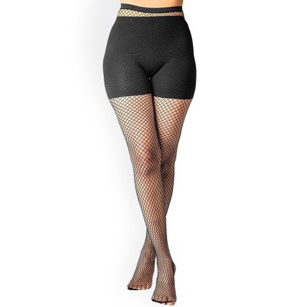 Fancyra Women High Waist Stretchable Fish Net Stocking - Image 2