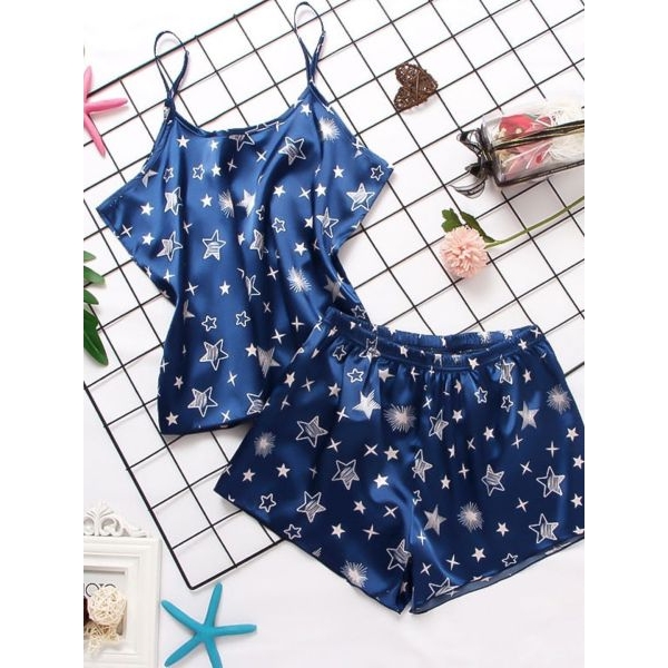 Fancyra Women Hot Printed Camisole Top and Shorts Pajama Set - Image 4