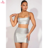 Fancyra Women Hot Solid Crop Cami Top & Bodycon Skirt Lingerie Set