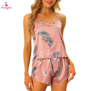 Fancyra Women Hot Stylish Printed Camisole Top and Shorts Pajama Set