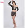 Fancyra Women Intimate Off-Shoulder Crop Top & Mini Skirt Fishnet Stocking Lingerie
