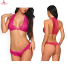 Fancyra Women Lace Floral Bra Panty Lingerie Set