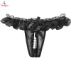 Fancyra Women Lace Floral Thong Panty with Pearl