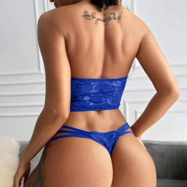 Fancyra Women Lace Floral Transparent One Piece Bodysuit Lingerie - Image 4