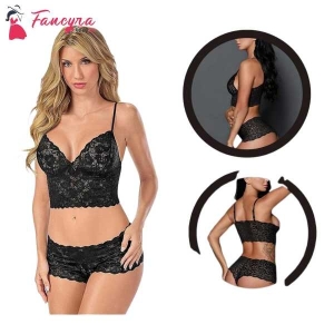 Fancyra Women Lace Lingerie Set