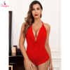 Fancyra Women Lace Net Halter Neck Hot Babydoll Lingerie