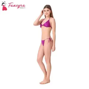 Fancyra Women Lingerie Set With Thread Free Size Purple Color