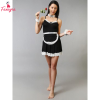 Fancyra Women Maid Costume Roleplay Lingerie Nightdress with Choker and Thong