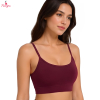 Fancyra Women Maroon Cotton Padded Non-Wired Full Coverage Comfort Activewear Sports Bra