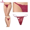 Fancyra Women Maroon Soft Comfortable Adjustable G-String Panty Thong For Women