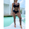 Fancyra Women Mesh Beach Cover-Up Swimsuit Full Body Fishnet Stocking Swimwear for Summer Beachwear