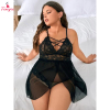Fancyra Women Mesh Lace Crisscross Teddy Bodysuit Lingerie Nighty