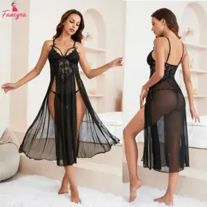 Fancyra Women Mesh See Through One Piece Hot Babydoll Lingerie