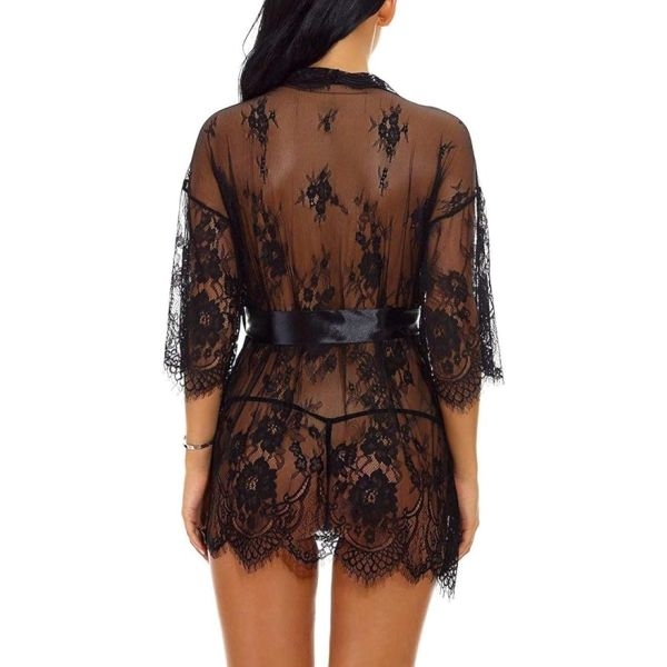 Fancyra Women Nightdress Lingerie Charming Lace Sleepwear Nighty Free Size - Image 3