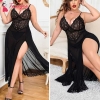 Fancyra Women Nightdress Lingerie Maxi Lace Babydoll Sleepwear For Honeymoon First Night Bridal Nightdress