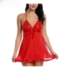 Fancyra Women Nightwear Lingerie Babydoll Nightdress With G String Panty Free Size