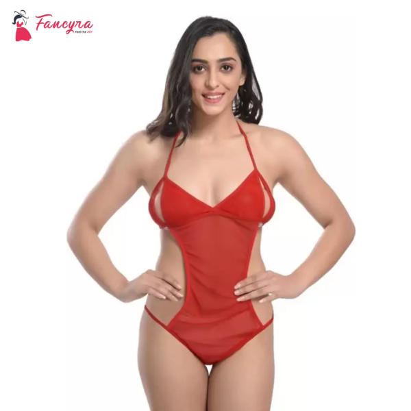 Fancyra Women Nightwear Lingerie Free Size Red Color - Image 4