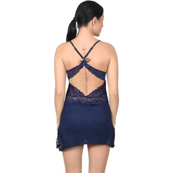 Fancyra Women Nightwear Lingerie Lace Chemise Sleepwear Babydoll Free Size - Image 3