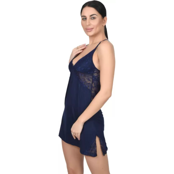 Fancyra Women Nightwear Lingerie Lace Chemise Sleepwear Babydoll Free Size - Image 4