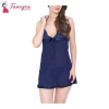 Fancyra Women Nightwear Nightdress Stylish Babydoll Lingerie Above Knee Free Size Navy Blue Color